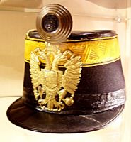 Kopfbedeckung Tschako für Korporal, Bataillonshornist, Bataillonstambour